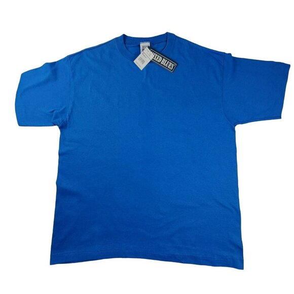 Mixed Blues Mens T-Shirt size Adult Medium NWT Royal Blue Cotton JH1454 - Picture 1 of 4